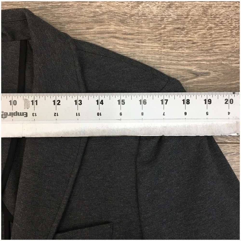 01. ALGO Mens Blazer Sport‎ Coat Casual Jacket Size M (38R) Jersey Gray Suit